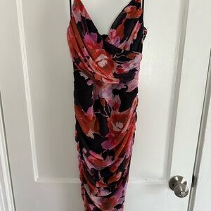 Hello Molly Strapless Black and Pink Dress